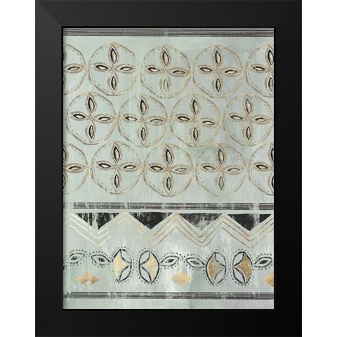 In the Rhythm I Black Modern Wood Framed Art Print by Reeves, Tom