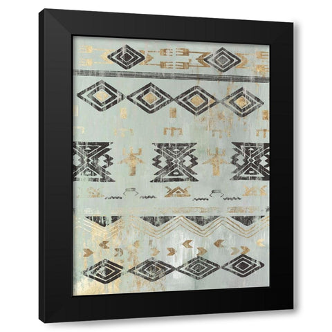 In the Rhythm II Black Modern Wood Framed Art Print by Reeves, Tom