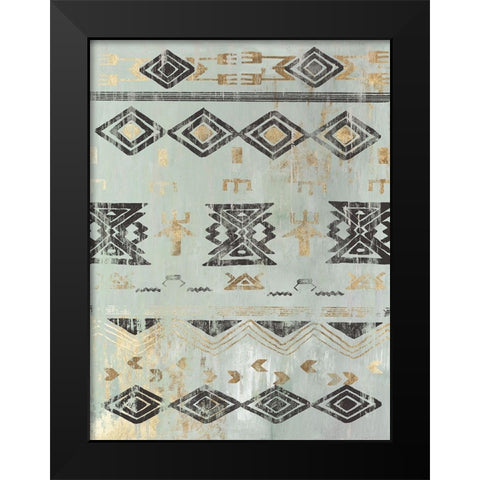 In the Rhythm II Black Modern Wood Framed Art Print by Reeves, Tom