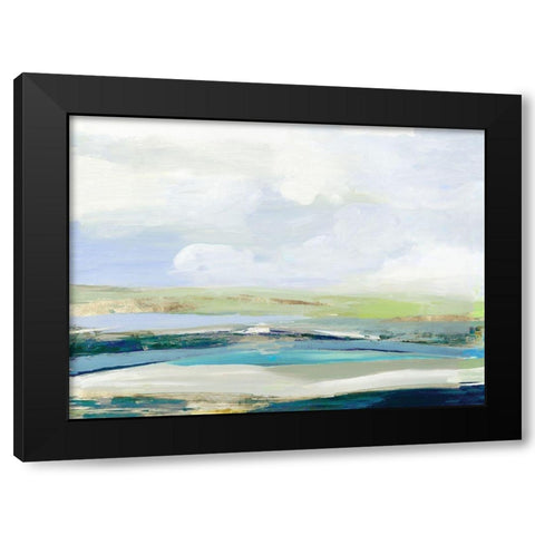 Happy Land Black Modern Wood Framed Art Print by Reeves, Tom