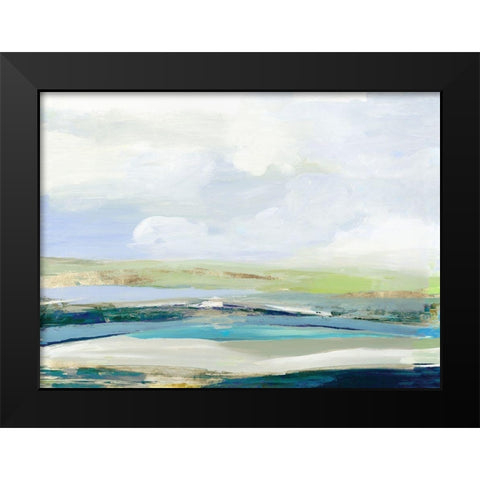 Happy Land Black Modern Wood Framed Art Print by Reeves, Tom