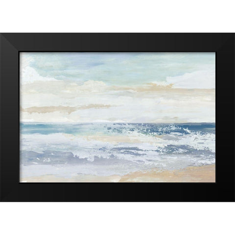 Ocean Salt Black Modern Wood Framed Art Print by Reeves, Tom