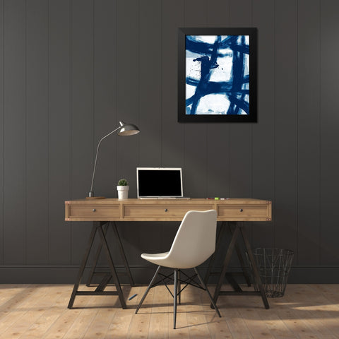 Magnets Black Modern Wood Framed Art Print by Reeves, Tom