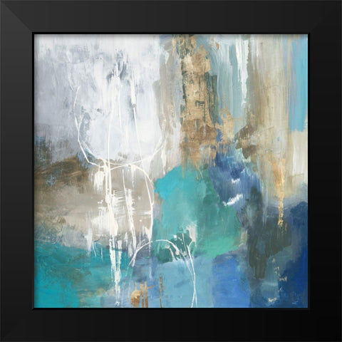 Reflective Distance Black Modern Wood Framed Art Print by Reeves, Tom