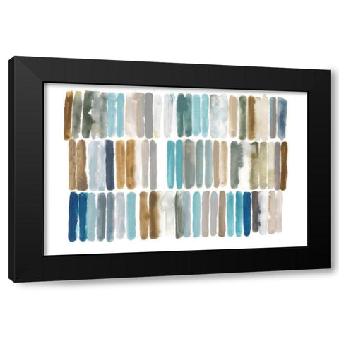 Trumpet Songs Black Modern Wood Framed Art Print by Reeves, Tom