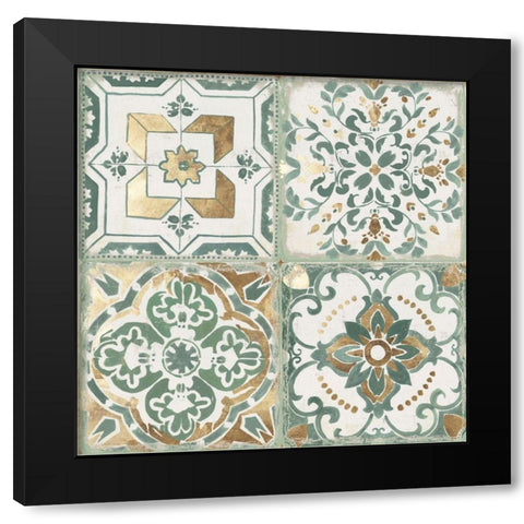 Seagreen Sentinment Black Modern Wood Framed Art Print by Reeves, Tom