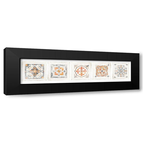 Morrocan Coral VI Black Modern Wood Framed Art Print by Reeves, Tom