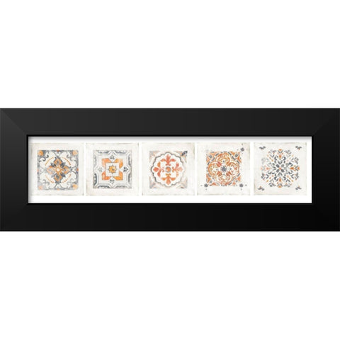 Morrocan Coral VI Black Modern Wood Framed Art Print by Reeves, Tom