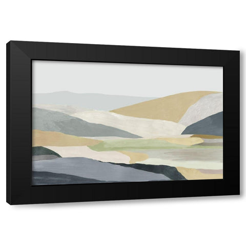 Warm Hills I Black Modern Wood Framed Art Print by Reeves, Tom