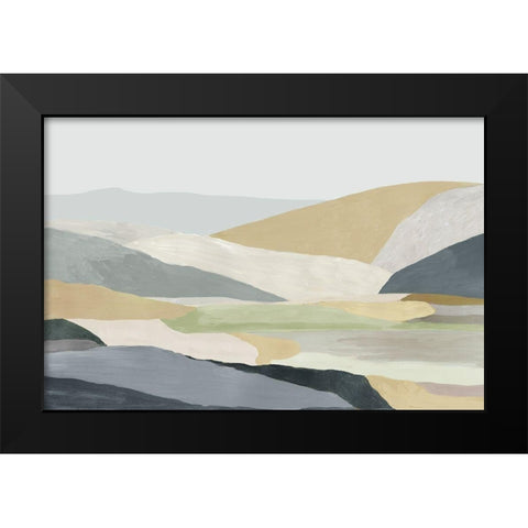 Warm Hills I Black Modern Wood Framed Art Print by Reeves, Tom