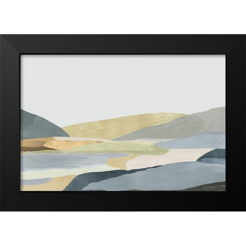 Warm Hills II Black Modern Wood Framed Art Print by Reeves, Tom