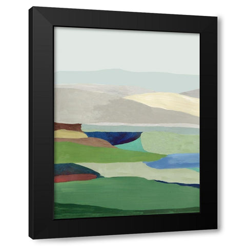 Free Land II Black Modern Wood Framed Art Print with Double Matting by Reeves, Tom