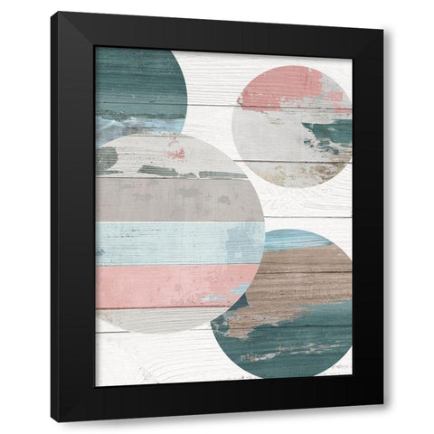 Simple Move I Black Modern Wood Framed Art Print with Double Matting by Reeves, Tom