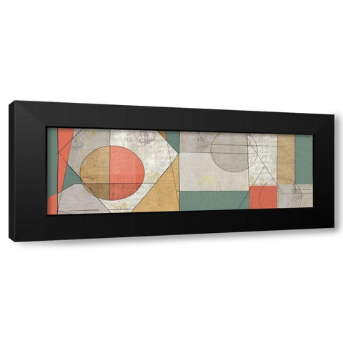 Geometry of Life Black Modern Wood Framed Art Print with Double Matting by Reeves, Tom