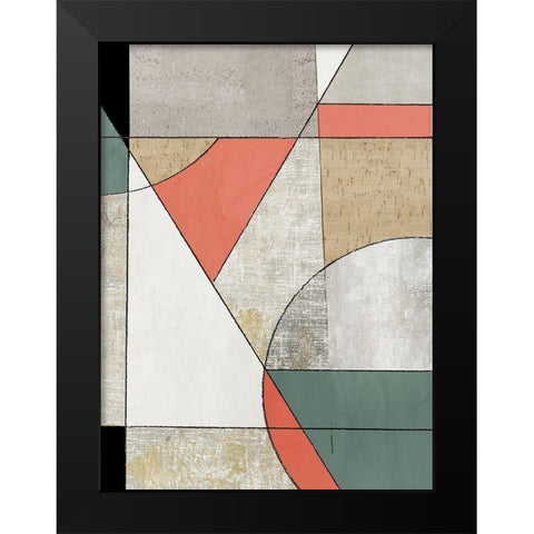 Folding Together I Black Modern Wood Framed Art Print by Reeves, Tom