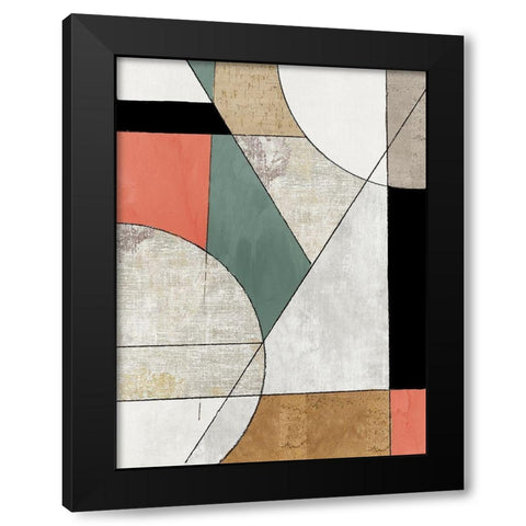 Folding Together II Black Modern Wood Framed Art Print by Reeves, Tom