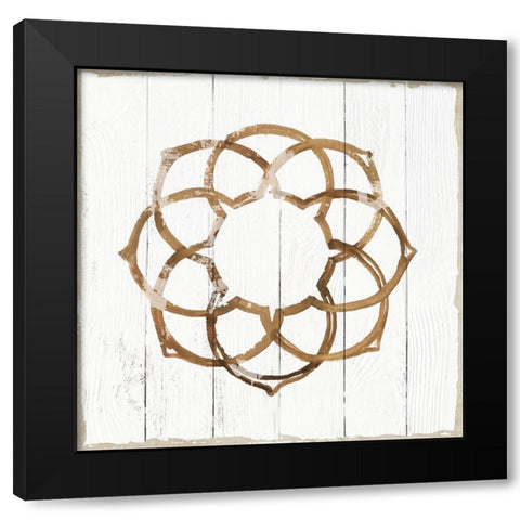 Amulet II Black Modern Wood Framed Art Print with Double Matting by Reeves, Tom