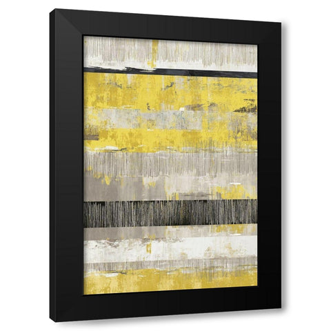 Celadon Dreams I Yellow Version Black Modern Wood Framed Art Print by Reeves, Tom