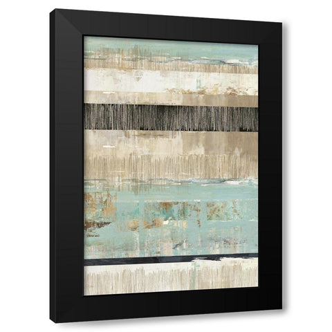 Celadon Dreams II Black Modern Wood Framed Art Print with Double Matting by Reeves, Tom