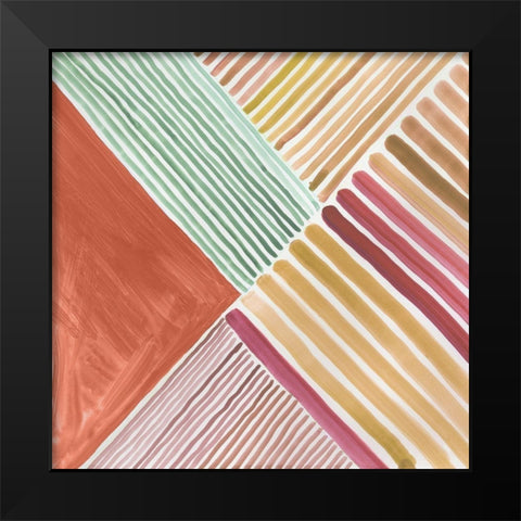 Mikado II Black Modern Wood Framed Art Print by Reeves, Tom