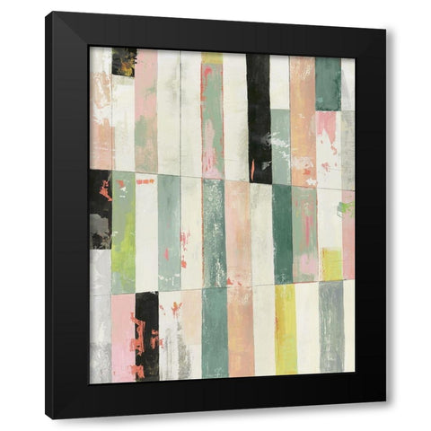 Playful Stripes I  Black Modern Wood Framed Art Print by Reeves, Tom