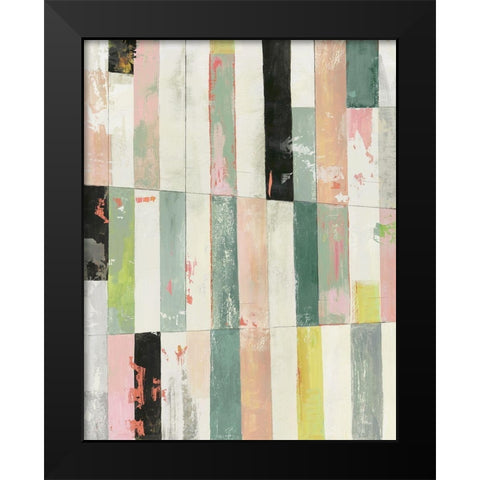 Playful Stripes I  Black Modern Wood Framed Art Print by Reeves, Tom
