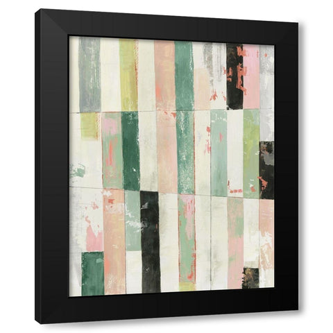 Playful Stripes II Black Modern Wood Framed Art Print by Reeves, Tom