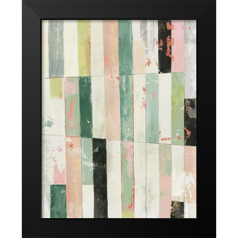 Playful Stripes II Black Modern Wood Framed Art Print by Reeves, Tom
