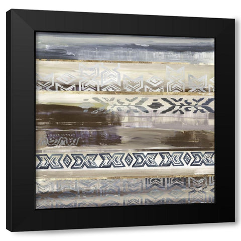 Old Textile I  Black Modern Wood Framed Art Print with Double Matting by Reeves, Tom