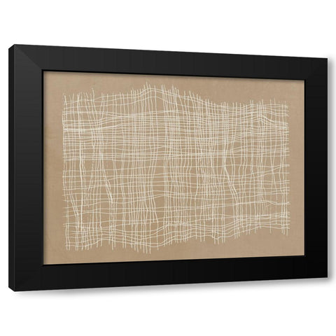 Basket Weave  Black Modern Wood Framed Art Print with Double Matting by Reeves, Tom