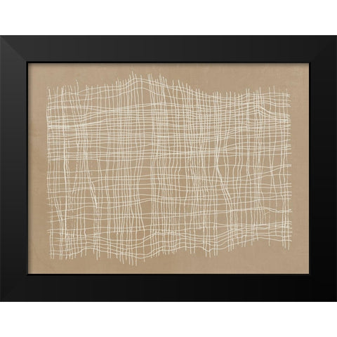 Basket Weave  Black Modern Wood Framed Art Print by Reeves, Tom