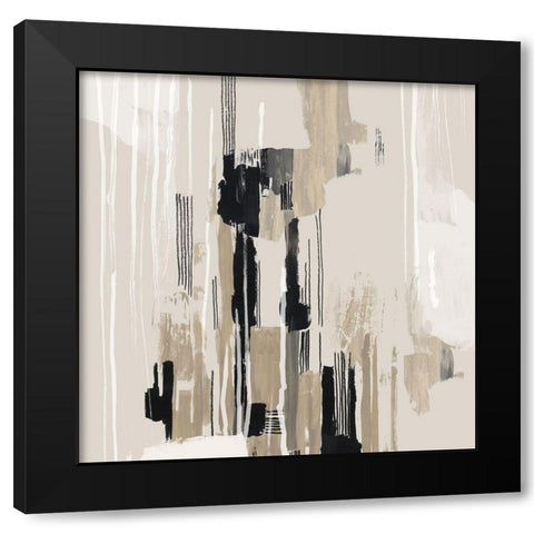Woven Together II Black Modern Wood Framed Art Print with Double Matting by Reeves, Tom