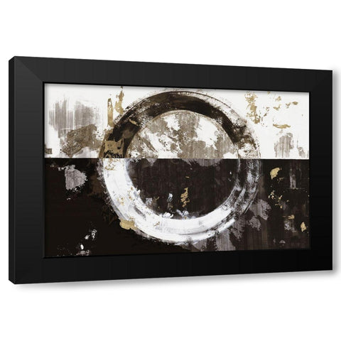 Evoke II Black Modern Wood Framed Art Print with Double Matting by Reeves, Tom