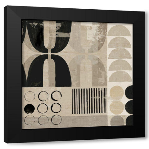 Non Arte I  Black Modern Wood Framed Art Print by Reeves, Tom