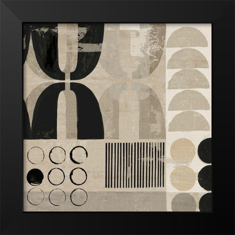 Non Arte I  Black Modern Wood Framed Art Print by Reeves, Tom