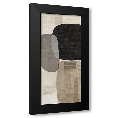 Link I  Black Modern Wood Framed Art Print by Reeves, Tom