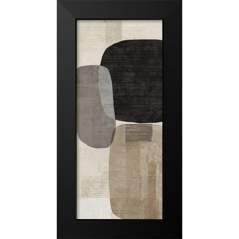 Link I  Black Modern Wood Framed Art Print by Reeves, Tom