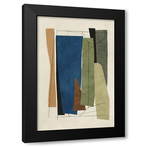 Sync I  Black Modern Wood Framed Art Print by Reeves, Tom