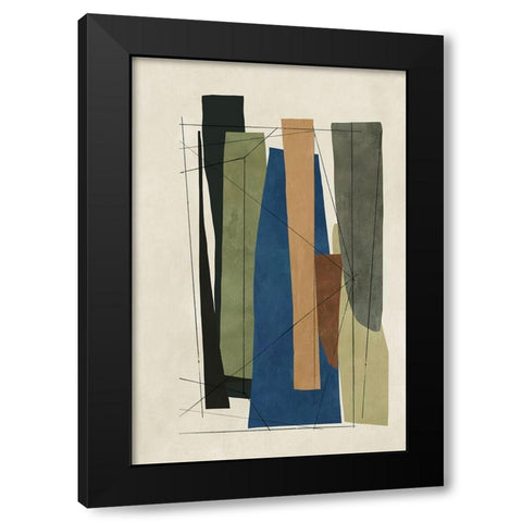 Sync II Black Modern Wood Framed Art Print with Double Matting by Reeves, Tom