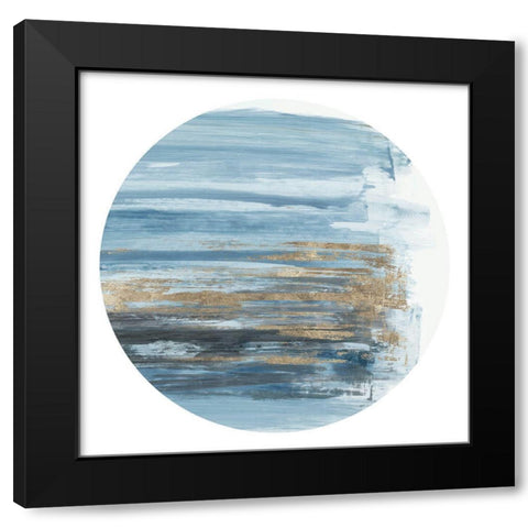 New Blue II Black Modern Wood Framed Art Print by Reeves, Tom