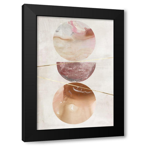 Balance of Blush I  Black Modern Wood Framed Art Print with Double Matting by Reeves, Tom