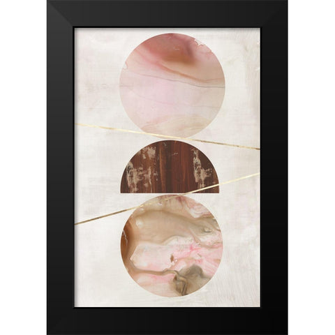 Balance of Blush II  Black Modern Wood Framed Art Print by Reeves, Tom