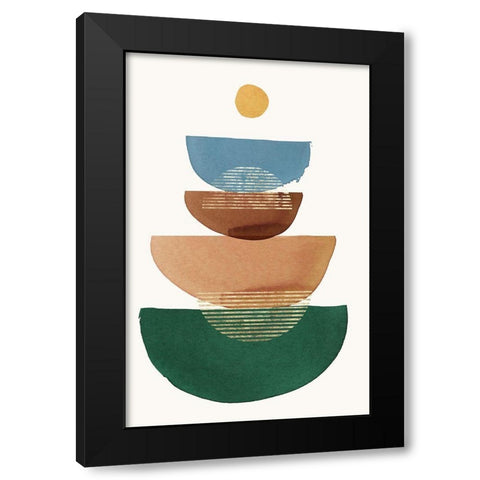 Playful Luna II  Black Modern Wood Framed Art Print by Reeves, Tom