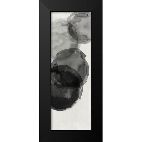 Transparent Ink I  Black Modern Wood Framed Art Print by Reeves, Tom