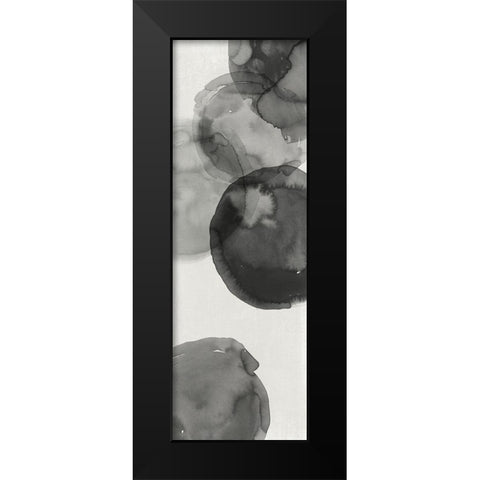 Transparent Ink II  Black Modern Wood Framed Art Print by Reeves, Tom