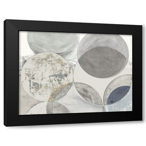 Collide Black Modern Wood Framed Art Print with Double Matting by Reeves, Tom