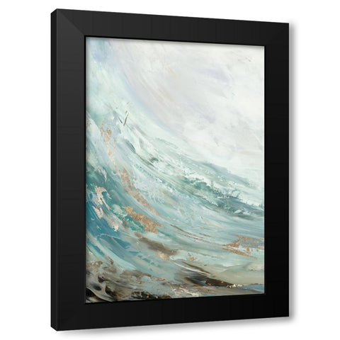 Rhythmic Waters I Black Modern Wood Framed Art Print by Reeves, Tom