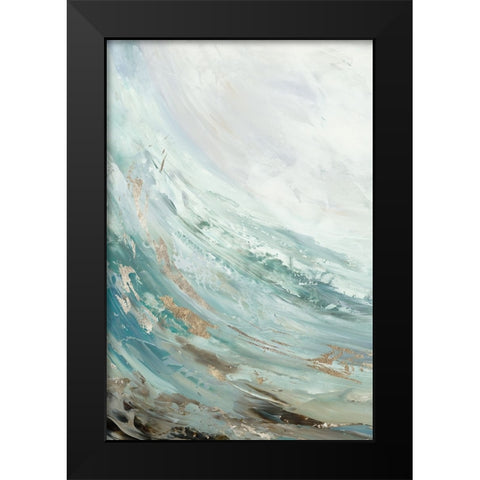 Rhythmic Waters I Black Modern Wood Framed Art Print by Reeves, Tom