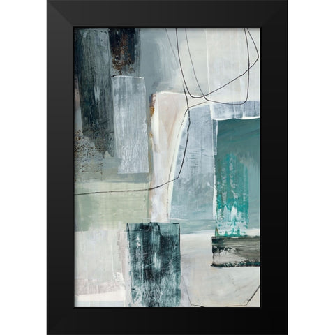 Metamorphosis Blue I Black Modern Wood Framed Art Print by Reeves, Tom
