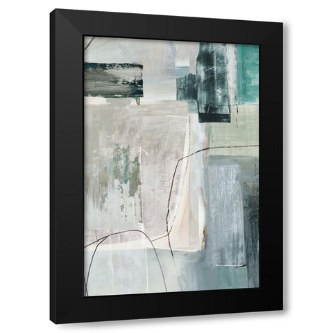 Metamorphosis Blue II Black Modern Wood Framed Art Print by Reeves, Tom
